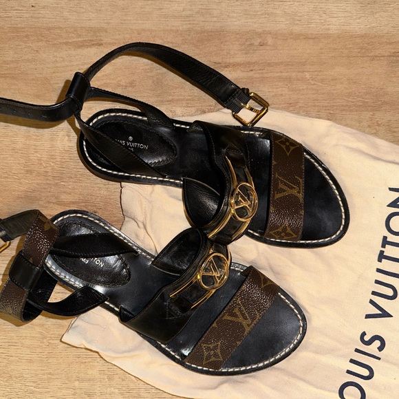 Louis Vuitton Shoes Louis Vuitton Sandals Women 37 Worn Once Poshmark